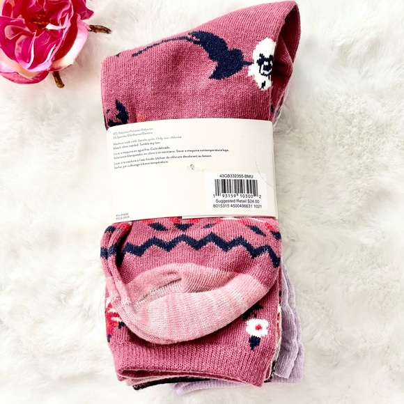 New with tags LUCKY BRAND EVER-DAY COMFORT CREW SOCKS 5 PACK poly spandex mix. - Picture 6 of 6